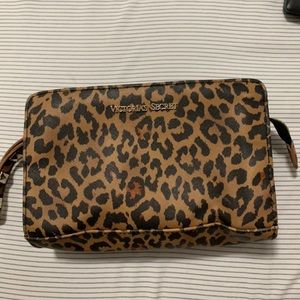 Cheetah Print Victoria Secret Makeup Bag